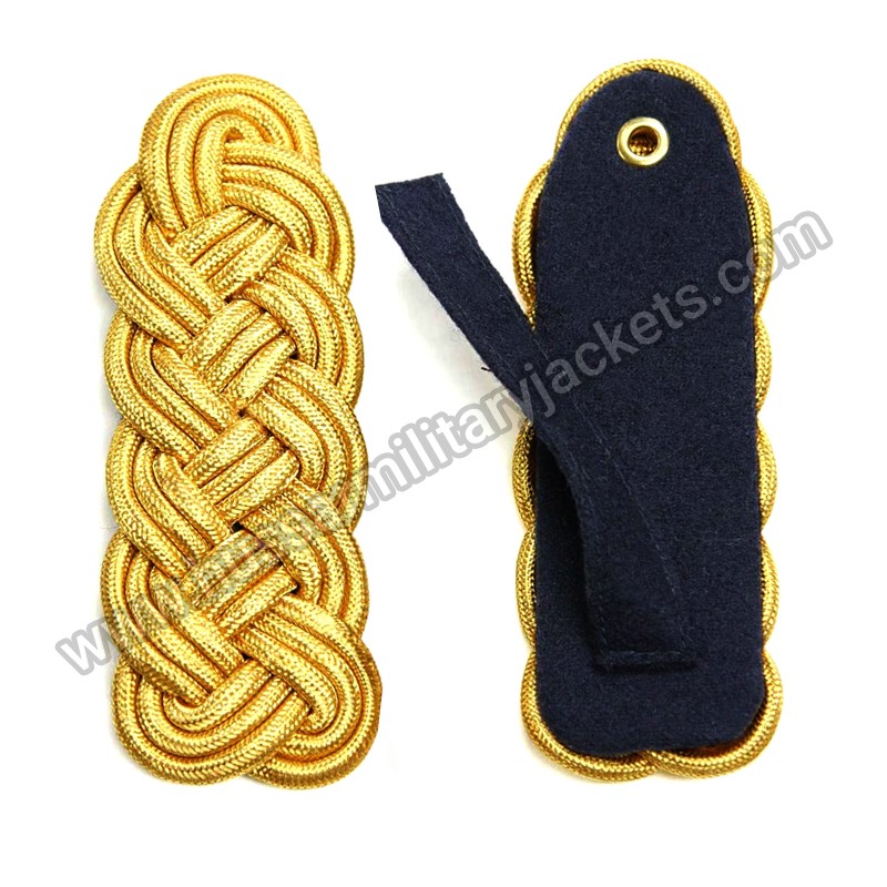 Pair of Braided Gold Cord Epaulettes - Hussar Military Jackets