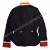 Women Dobby Pea Black Coat