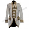 Women White Military Band jacket