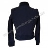 Women Military Officer Shearling Band Jacket