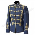 Medium Blue Officer Coat With Golden Braid
