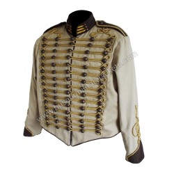Hussar Military jacket with gold braiding