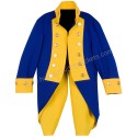 Children Deluxe General Rochambeau Revolutionary War Royal Blue & Yellow Wool Uniform Jacket