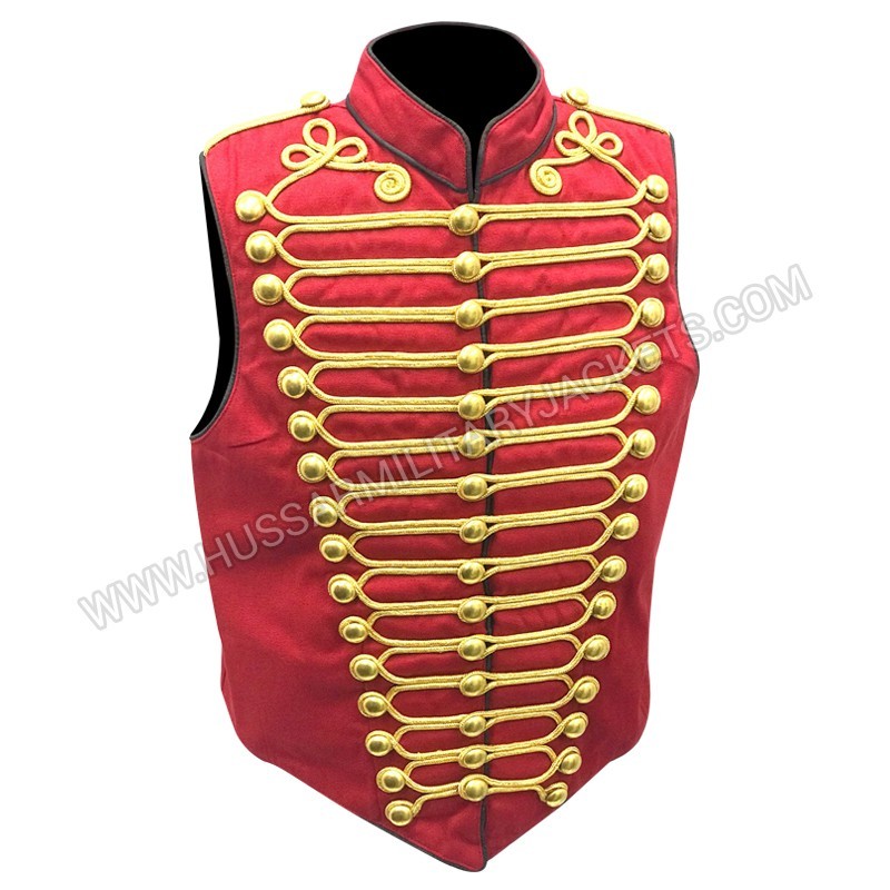 Men Military Officer Coat Band Parade Rocket Army Style Gothic Coat