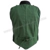 Green Military Vest Black Braid Parade Wardrobe Tunic Coat Wedding Dress