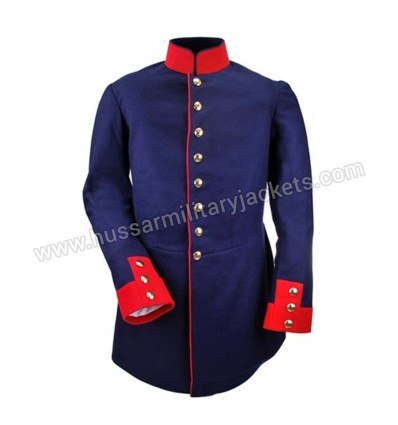 Dark Blue Prussian Dress Tunic Coat