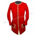 French Navy Officer Red Wool Coat