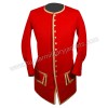 French Navy Officer Red Wool Coat