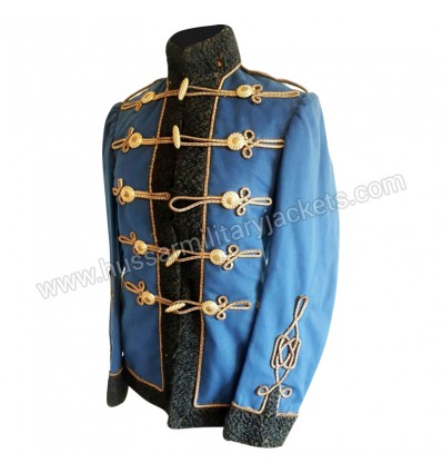 Hussars Dolman Officers Blue Tunic Uniform jacket