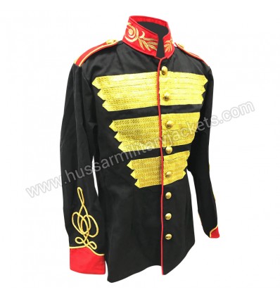 Military style Gold Bullion Ribbons Hussar jacket