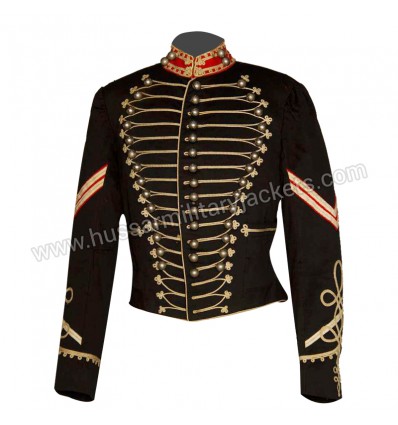 BLACK WOOL AMERICA CAVALRY JACKET