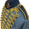 Steampunk Blue Military Jacket with gold braiding