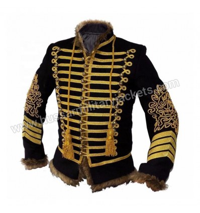 Napoleonic Hussars Uniform Military Style Tunic Pelisse Jimi Hendrix Jacket