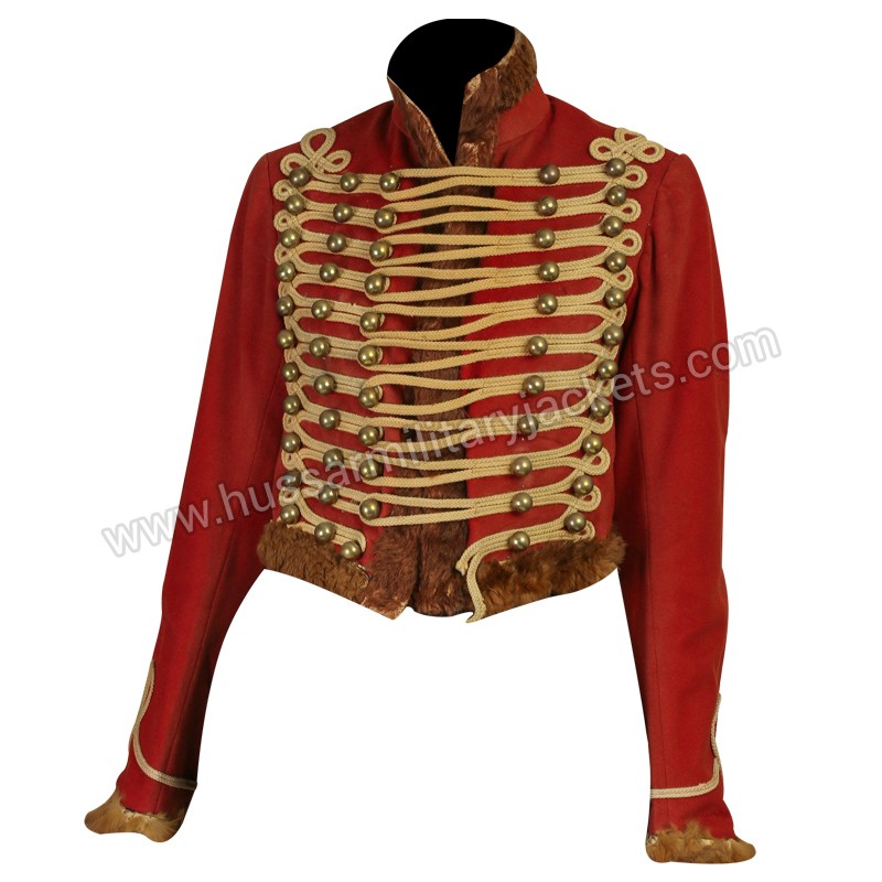 red marching band jacket