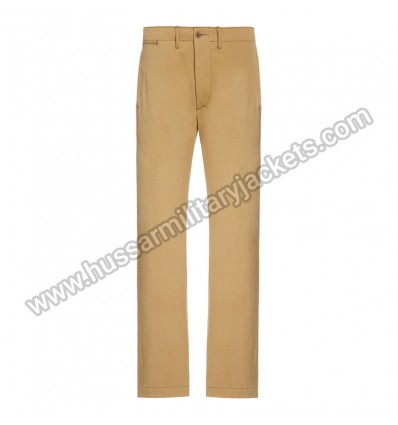 Men Officer Slim-Fit Cotton Chino Trouser