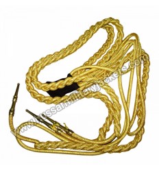 Braided Gold and Silver Cord Epaulettes in Two Sizes - UK