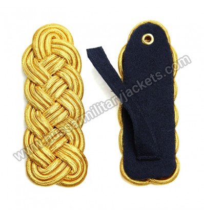 Pair of Braided Gold Cord Epaulettes