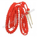 Aiguillette in Red Silk with Gold Tags Army Air Force Navy Cord