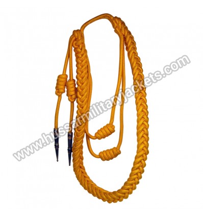 US Army Dress Shoulder Aiguillette Cord with Gold Nylon