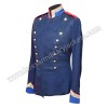 Medium Blue Main Body Sky Blue Collar Cuff Red Piping and shoulder With Silver Braid And Chrome Buttons