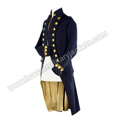 VICE ADMIRAL FULL DRESS COAT MEDIUM BLUE WOOL (PATTERN 1795-1812)