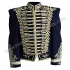 Military Steampunk Medium Blue Wool Jacket