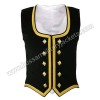 Black Wool Highland Dance Vest