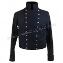 Blue Wool Military Jacket