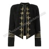 Military Style Black Blazer Jacket