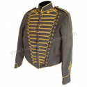 STEAMPUNK CIVIL WAR GREY COTTON MILITARY PARADE JACKET