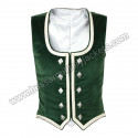 Green Velvet Highland Dance Vest