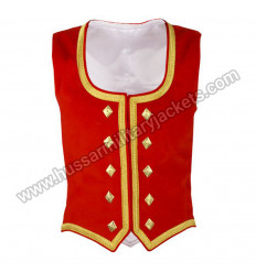 Red Velvet Highland Dance Vest