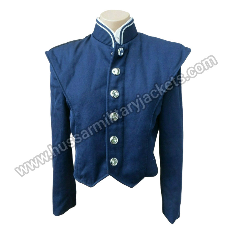 Vintage Band Costume Suit Marching Band Jacket Blue 