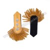 Shoulder/Epaulette Gold wire Braid Bullion with fringes & 3 silver star