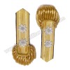 Shoulder Epaulettes Brass Bullion Board With Heavy Gold Fringe