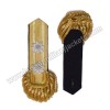 Shoulder Epaulettes Brass Bullion Board With Heavy Gold Fringe