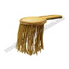 Shoulder Epaulettes Brass Bullion Board With Heavy Gold Fringe