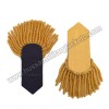 Silver Bullion Shoulders/Epaulette Pair Silver Frings