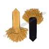 Brass Bullion Shoulders/Epaulette Pair Bullion Frings With Star