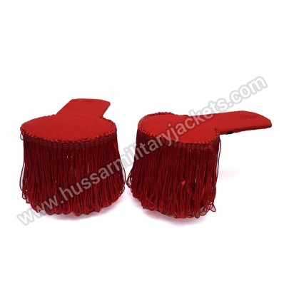 Red Wool Unfinished Shoulder/Epaulette