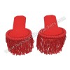 Red Shoulder Epaulettes with Fringe Marching Band Epaulette Board