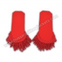 RED WOOL SHOULDER/EPAULETTE PAIR