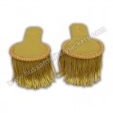 GOLD BULLION SHOULDERS/EPAULETTE PAIR BULLION FRINGS