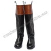 18th century Long cuffed/ridding boots French Black/ Brown Real Leather Cuff