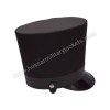 Shako Hat with Black Leather Band on Top and Black Color Threads