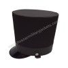 Shako Hat with Black Leather Band on Top and Black Color Threads