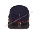 CIVIL WAR US UNION INFANTRY STATE MILITIA WOOL DARK BLUE KEPI FORAGE CAP