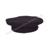 Civil War Confederate Officer's Plain Red Wool Black Leather Peak kepi with Black Band