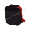 Black Russian Fur Ceremonial Shako Hats With Red Bag