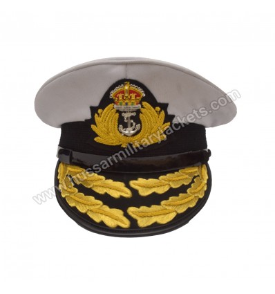 British Royal Navy Admiral Flag Officers Peaked Cap / Hat